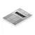 A grey Hudy set-up board decal with black markings, measurements, and the Hudy logo, shown at an angle.