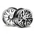 HPI 1.9" (1mm Off-Set) Mesh Chrome Rims 2Pcs 3712