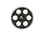 Hudy Hard Coated Aluminium 44T 64dp Ultra Light-Weight Pinion Gear 294144