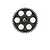 Hudy Hard Coated Aluminium 56T 64dp Ultra Light-Weight Pinion Gear 294156