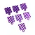 Yeah Racing Aluminium Flat Washer Kit - Purple YA-0390PP