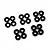 Yeah Racing Aluminium Washer Kit - Black YA-0731BK