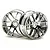 HPI 1.9" Split 6 Chrome Rims 2Pcs 3797