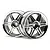 HPI 1.9" (3mm Off-Set) 12 Spoke Corsa Chrome Rims 2Pcs 3802