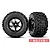 Traxxas 1/5 Sledgehammer Belted Tyres On Black Chrome Rims - 2Pcs 7871X