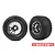 Traxxas 1/5 Gravix Belted Tyres On Black Chrome Race Rims - 2Pcs 7862X