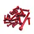 Yeah Racing Sanwa M17 Red Aluminium Complete Screw Set YA-0733RD