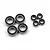 Yeah Racing Kyosho 1/8 Motorcycle Complete Rubber Shielded Bearing Set YBS-0070
