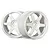 HPI 1.9" (3mm Off-Set) TE37 White Rims 2Pcs 3840
