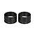 Two black Pandora RC 2-inch ultra-flat display tires shown side-by-side against a white background.