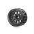 Boom Racing 1.9" Black/Carbon Fibre ProBuild Ultra Performance CR6 Adjustable Offset Beadlock Rims 2Pcs BRPB048BKCF