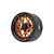 Boom Racing 1.9" Matte Black/Orange Aluminium ProBuild LGB Adjustable Offset Beadlock Rims 2Pcs BRPB075MBKOR