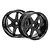 HPI 1.9" (6mm Off-Set) TE37 Black Rims 2Pcs 3846