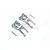 GPM Aluminium Rear Hubs 2Pcs - Grey Silver MAG022-GS