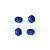 GPM Blue Aluminium 12mm Wheel Hexes 4Pcs MGG010-B