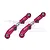 GPM Red Aluminium & Stainless Steel Rear Upper Links 2Pcs MAM4057S-R