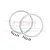 GPM Silver Aluminium Rear Wheel Reinforcement Rings 2Pcs MX0505R-S