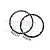 GPM Black Aluminium Front Wheel Reinforcement Rings 2Pcs MX0505F-BK