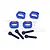 GPM Blue Aluminium Motor Mount Braces 4Pcs TXM007N-B
