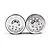 Yeah Racing 1.55" Silver Aluminium CNC Machined 10 Spoke Beadlock Rims 2Pcs WL-0177SV