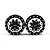 Yeah Racing 1.55" Black Aluminium CNC Machined 10 Spoke Beadlock Rims 2Pcs WL-0176BK