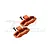 GPM Orange Aluminium Front & Rear Disc Brake Callipers 2Pcs UDR006-OR