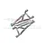 GPM Silver Aluminium Front Upper Suspension Arms 2Pcs w/ Pins ER054-S
