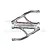 GPM Silver Aluminium Rear Upper Suspension Arms 2Pcs w/ Pins ER057-S