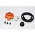 GPM HD Steel 15T/53T 1Mod Pinion & Spur Gear Set w/ Orange Aluminium Gear Adapter TXM355315T-OR