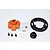 GPM HD Steel 17T/53T 1Mod Pinion & Spur Gear Set w/ Orange Aluminium Gear Adapter TXM355317T-OR