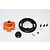 GPM HD Steel 17T/55T 1Mod Pinion & Spur Gear Set w/ Orange Aluminium Gear Adapter TXM355517T-OR