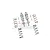 GPM Grey Aluminium 107mm Thickened Front Shocks Complete 10Pc Set MAKS107F-GS-S