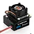 Hobbywing XeRun XR10 Justock G3S sensored brushless ESC with a cooling fan mounted on top, shown against a white background.