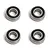 Team Associated 5x11x4mm Rubber Shielded Ball Bearings 4Pcs 25618