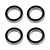 Team Associated 12x18x4mm Rubber Shielded Ball Bearings 4Pcs 25843