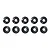 Team Associated Steel 4mm Low Profile Flanged Serrated Nuts 12Pcs 91150