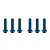 Factory Team Aluminium 3x14mm Fine Thread Button Head Screws 6Pcs - Blue 91541