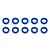Team Associated Blue Aluminium 3x5.5x1mm Ball Stud Washers 10Pcs 31382