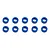 Team Associated Blue Aluminium 3x5.5x2mm Ball Stud Washers 10Pcs 31383