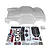 Team Associated 1/10 Pro4 SC10 Contender Unpainted Body Shell - Clear 25859
