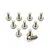Yeah Racing Titanium 3x8mm Fine Thread Button Head Screws 10Pcs BHP-308