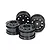Tamiya 1.9" TGS Semi-Truck Black Rims 4Pcs 54741