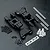 MST Black Aluminium Rear Lower Arm Set 210616BK