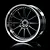 MST 1.9" S-SBK 21 Off-Set Changeable Silver/Silver Black Rims 4Pcs 832105SBK