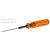 MIP 2.0mm G2 hex driver with a translucent orange handle and a black metal shaft, isolated on a white background.