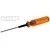 MIP 2.5mm G2 ball hex driver with a translucent orange handle and black metal shaft, featuring the MIP logo and website text.