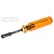 MIP 1/4 inch G2 nut driver with a translucent orange handle and black metal shaft against a white background.