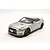 A silver 1/24 scale model of a Nissan R35 GT-R, showing the front three-quarter view against a plain white background.