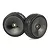 HSP 1.9" On Road Rubber Tyres on Black Dish Rims - Wheels 2Pcs 02117