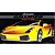 The box art for a Fujimi 1/24 scale Lamborghini Gallardo plastic model kit, featuring a bright yellow sports car against a black background.